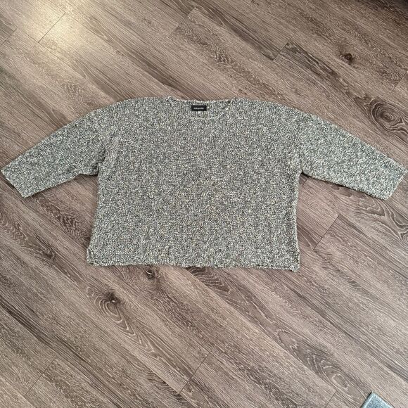 Eskandar One Size Textured Sweater - Picture 1 of 11